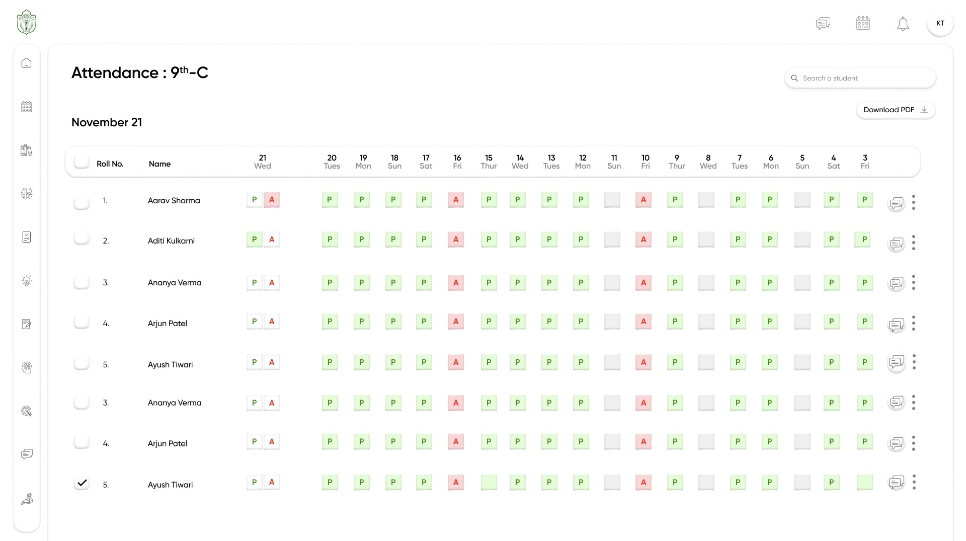 One-Tap Daily Marking